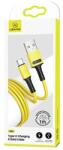 USAMS U52 USB-C 2A gyors töltőkábel 1m sárga SJ436USB03 (US-SJ436)