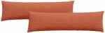 vidaXL Kanapé párnák 2 pcs Piros Narancs 145 x 40 cm Bársonyos szövet 42013867 (42013867)