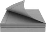 vidaXL Ponyva fémfülekkel Világosszürke 8 x 10 m 180 gsm PE 42039317 (42039317)