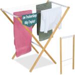 Relaxdays Suport de rufe pliabil Relaxdays, 8 stangi, bambusmetal, 6 m lungime (48612312)