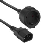 ACT AK5250 Cablu de alimentare C14 IEC - CEE 0, 2 m Negru (AK5250)