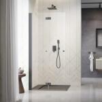 Radaway Perete de dus, cu doua parti pliabile, antracit periat, Radaway Nes 6 Brushed GunMetal Walk-in KDD B 10024080-92-01R (10024080-92-01R)