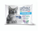 LECHAT Excellence nedves macskaeledel tasak MP steril kacsa&nyúl 4x100g