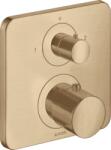 Hansgrohe Citterio M termosztátos csaptelep színkészlet szelepekkel, szálcsiszolt bronz 34725140 (34725140)