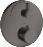 Hansgrohe Uno2 termosztátos csaptelep színkészlet, króm elzárószeleppel, szálcsiszolt fekete króm 38700340 (38700340)