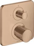 Hansgrohe Citterio M termosztátos csaptelep színkészlet szelepekkel, szálcsiszolt vörös arany 34725310 (34725310)