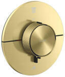 Hansgrohe ShowerSelect ID Termosztatikus csaptelep falsík alatti beépítéshez, 2 készülékhez, szálcsiszolt sárgaréz 36750950 (36750950)
