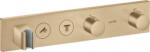 Hansgrohe ShowerControl termosztátos színkészlet 2 fogyasztó, szálcsiszolt bronz 18355140 (18355140)