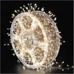 EMOS Nano kültéri és beltéri LED fényfüzér, időzítővel (19.2m/1920 LED) meleg fehér, 8 világítási mód, réz kábellel, IP44 (D3FW04)