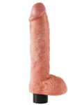 KING COCK élethű vibrátor herékkel - 25, 5cm