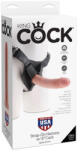 KING COCK felcsatolható dildókészlet állítható hámmal - bőrszínű, 20, 3cm