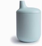 Mushie SZILIKON POHÁRKA IVÓCSŐRREL Változat: POWDER BLUE