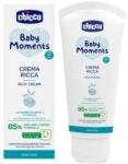 Chicco Tápláló krém Baby Moments 85% természetes eredetű összetevő 100ml, 0m+