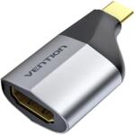 Vention USB-C apa -> HDMI 2.0 anya, 4K 60Hz, alumíniumötvözet borkolatú átalakító adapter (TCAH0)