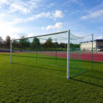 Huck Set 2 plase porti fotbal HUCK 1053-01, verzi, pentru porti de 7, 32 2, 45 m, adancime 200 cm sus si jos, fir de 3 mm, ochiuri de 120 mm (HN1053-01)
