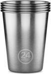 24Bottles 24 Bottles - Party Pohár Szett 350ml 4db - Steel (24B170)