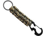 WARAGOD Sanya paracord survival breloc multifuncțional 4 în 1, camo coyote (WAR0073031)