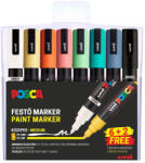 uni Dekormarker 1, 8-2, 5mm, Uni Posca PC-5M 6+2db-os készlet