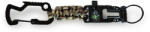 WARAGOD Laito paracord survival breloc multifuncțional 8 în 1, camo coyote (WAR0073036)