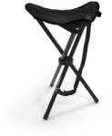 BasicNature Travelchair scaun cu trei picioare din oțel, negru (591101)