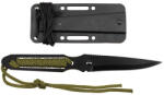 Fox Outdoor Products Action II cuțit, negru, mâner înfășurat, cu teacă (44533)