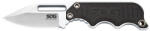 SOG INSTINCT MINI cuțit cu lamă fixă G10 HANDLE, Satin (SOG-NB1002-CP)