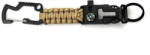 WARAGOD Laito breloc paracord survival multifuncțional 8 în 1, coyote (WAR0073035)