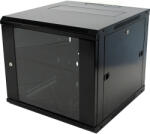 Excel 6U, 19" 600x600mm rack szekrény (WBFP6.6SGB) H=368mm FEKETE, EXCEL
