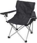 BasicNature Comfort scaun de camping, negru (591700)