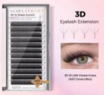  3D W Shape ProMade fanolt műszempilla 12 sor, 0, 07 D - 9mm, Egy méret - Black