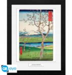 GB Eye Hiroshige Bekeretezett nyomat "The Outskirts of Koshigay" (30x40)