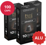Neronobile Arabica Aluminium Nespresso kompatibilis kapszula karton 10x10db (100 kapszula)