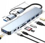 Ugreen Hub Usb-c Usb 3.0 Elosztó Adapter 8in1 Elosztó Sd Olvasó 8 Port (15705)