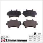  ZIMMERMANN fékbetétkészlet, tárcsafék 23613.180. 1