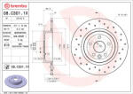  BREMBO féktárcsa 08. C301.1X