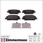  ZIMMERMANN fékbetétkészlet, tárcsafék 24915.170. 1