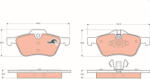  TRW fékbetétkészlet, tárcsafék GDB1476