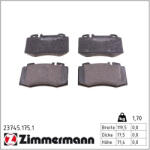  ZIMMERMANN fékbetétkészlet, tárcsafék 23745.175. 1