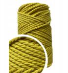 Snowy Yarn Pamut makramé zsinór 4 mm, sárga 250 gramm, 3PLY (żólty)
