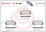  BREMBO fékbetétkészlet, tárcsafék P 78 004