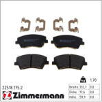  ZIMMERMANN fékbetétkészlet, tárcsafék 22518.175. 2