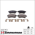  ZIMMERMANN fékbetétkészlet, tárcsafék 25031.185. 2
