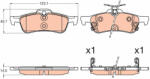  TRW fékbetétkészlet, tárcsafék GDB3588