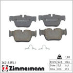  ZIMMERMANN fékbetétkészlet, tárcsafék 26212.155. 1