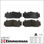  ZIMMERMANN fékbetétkészlet, tárcsafék 25380.190. 1