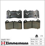  ZIMMERMANN fékbetétkészlet, tárcsafék 26605.130. 1
