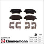  ZIMMERMANN fékbetétkészlet, tárcsafék 25337.160. 1