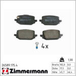  ZIMMERMANN fékbetétkészlet, tárcsafék 26589.175. 4