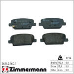  ZIMMERMANN fékbetétkészlet, tárcsafék 26142.160. 1