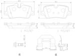 BREMBO fékbetétkészlet, tárcsafék P06113NX